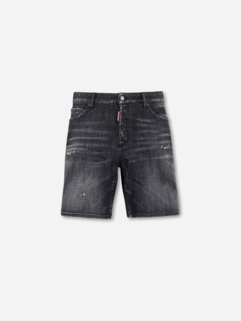 DSQUARED2 STRAIGHT DENIM BERMUDA SHORTS