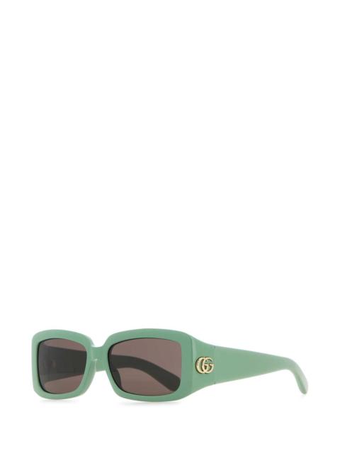 GUCCI Gucci Women Sea Green Acetate Sunglasses