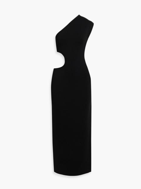 Cult Gaia Linnea one-shoulder cutout stretch-knit maxi dress