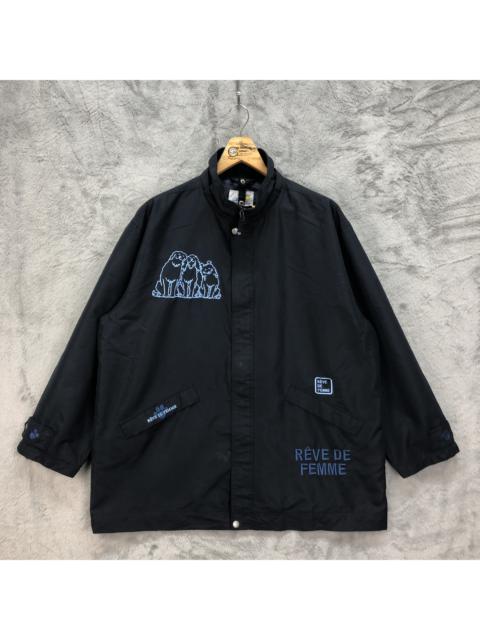 Other Designers Japanese Brand - REVE DE FEMME Embroidered Big Logo Light Jacket #4926-30