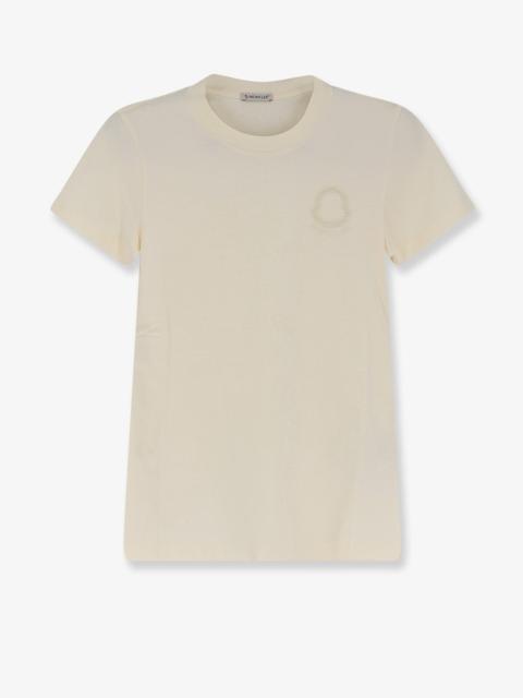 Moncler Moncler Cotton T-Shirt With Flocked Logo On The Front
