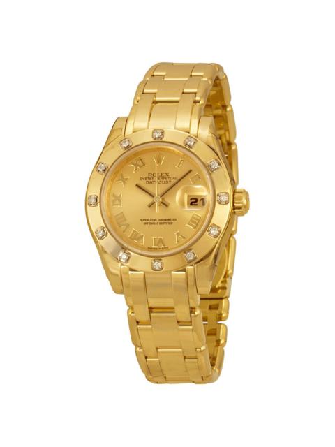 ROLEX Rolex Lady-Datejust Pearlmaster Champagne Dial 18K Yellow Gold Automatic Ladies Watch 80318CRPM