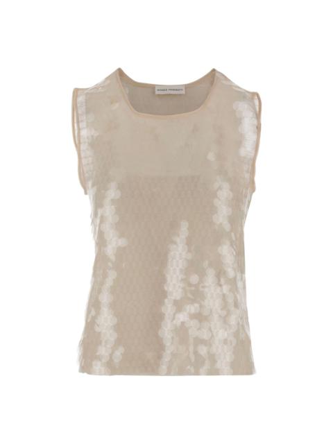 sequinned vest
