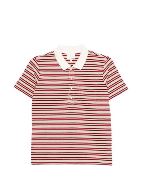 A.P.C. A.p.c. Striped Collared Polo Shirt
