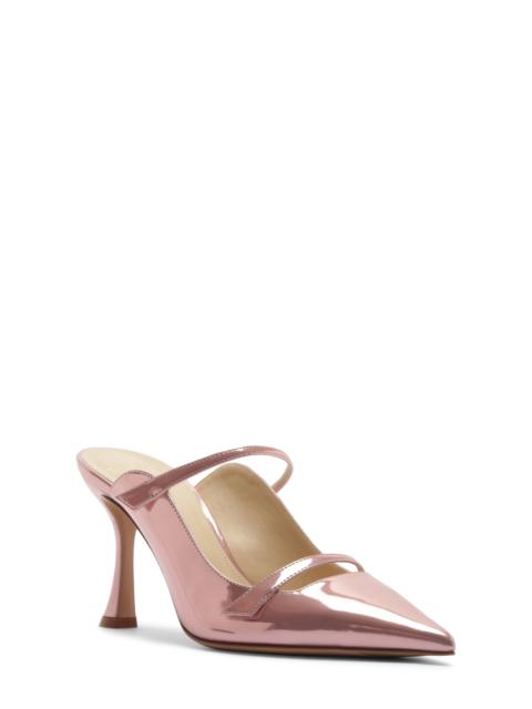 ALEXANDRE BIRMAN Alexandre Birman Tita Metallic Pointed Toe Mule Pump in Pink at Nordstrom