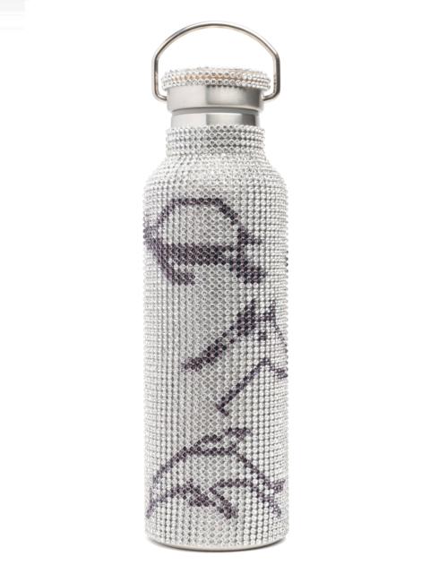 Collina Strada CHARCOAL ANIMALS RHINESTONE WATER BOTTLE