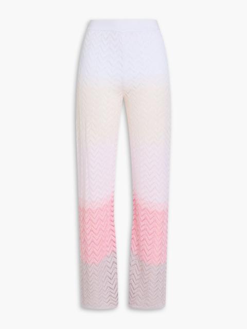 Missoni Crochet-knit straight-leg pants