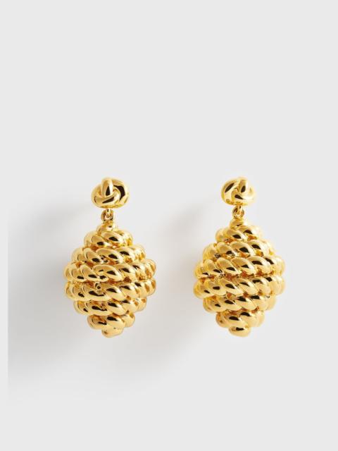 TOTEME Rope drop earrings gold