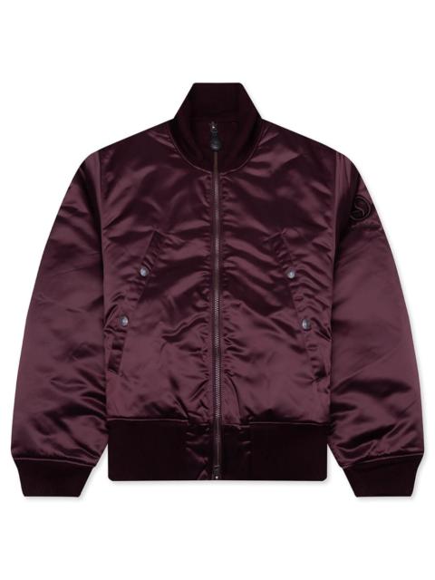 Acne Studios TECHNICAL BOMBER JACKET - BURGUNDY