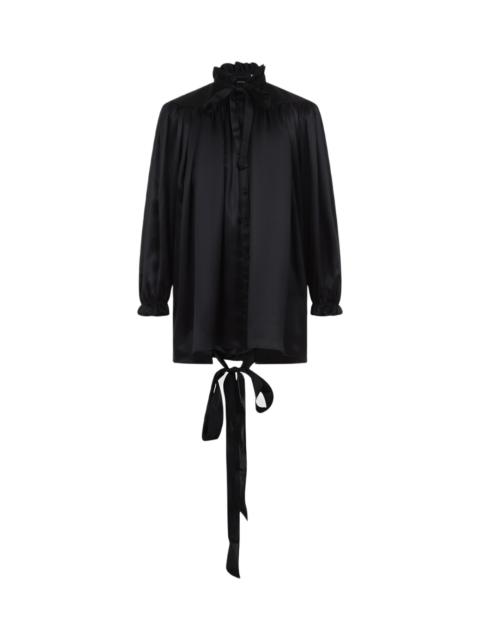 BALENCIAGA Balenciaga Silk Blouse With Decorative Tie At Neckline