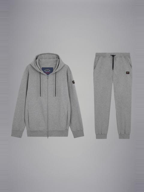 Paul & Shark COTTON FULL ZIP TRACKSUIT WITH ICONIC BADGE