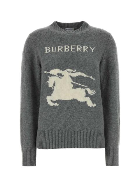 Burberry Burberry Women Grey Wool Blend Sweater