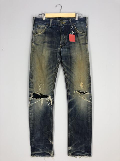 Other Designers Vintage - Vintage Lee Stone Washed Ripped Jean Size 33
