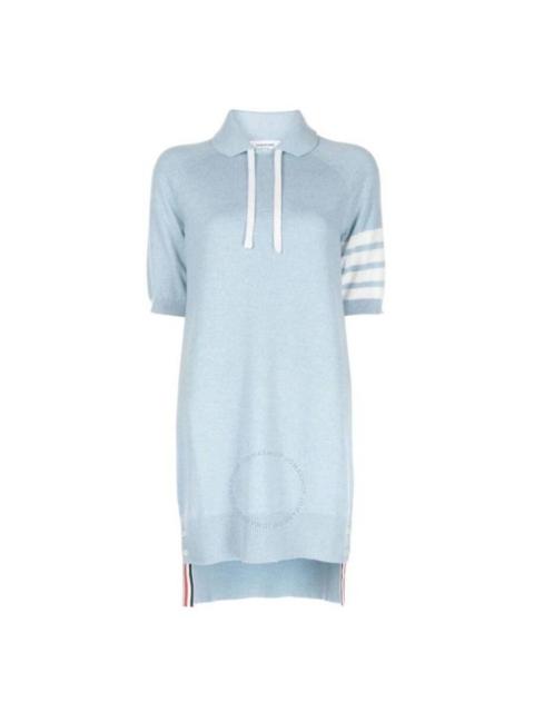Thom Browne Jersey Stitch Raglan Sleeve Polo Collar Dress