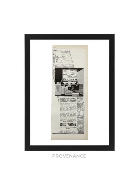 Louis Vuitton Louis Vuitton Antique Vintage Newsprint Ad - Vanity Case