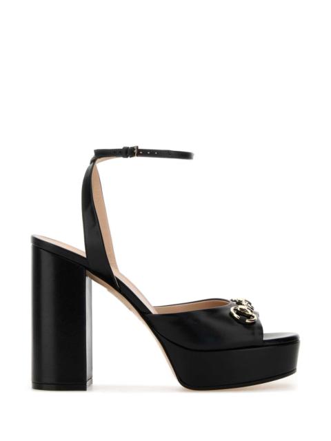 GUCCI Gucci Women Black Leather Sandals