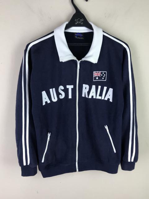 Other Designers Athletic - AUSTRALIA EMBROIDERY LOGO ZIPPER DARK BLUE JACKET