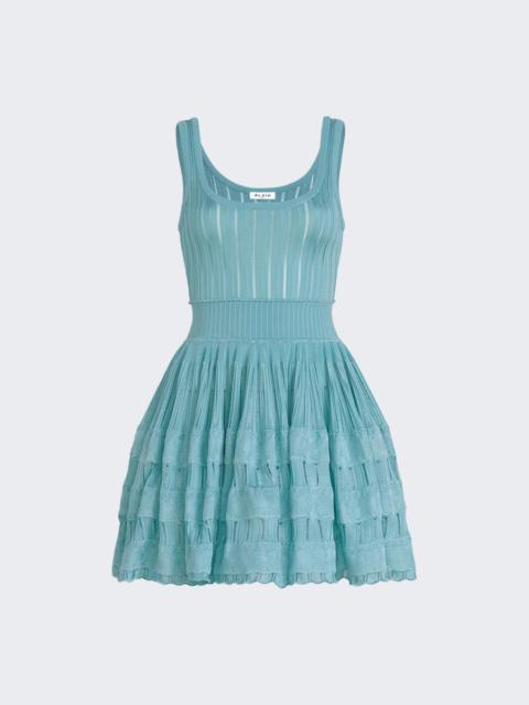 Alaïa Fluid Skater Dress Menthe