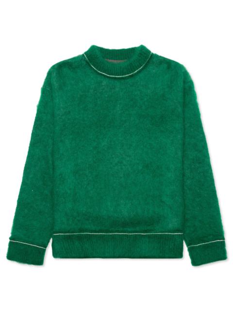 sacai MOHAIR KNIT PULLOVER - GREEN