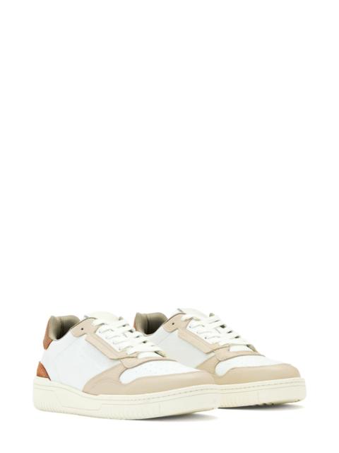 ALLSAINTS AllSaints Regan Low Top Sneaker in White/Yellow/Brown at Nordstrom