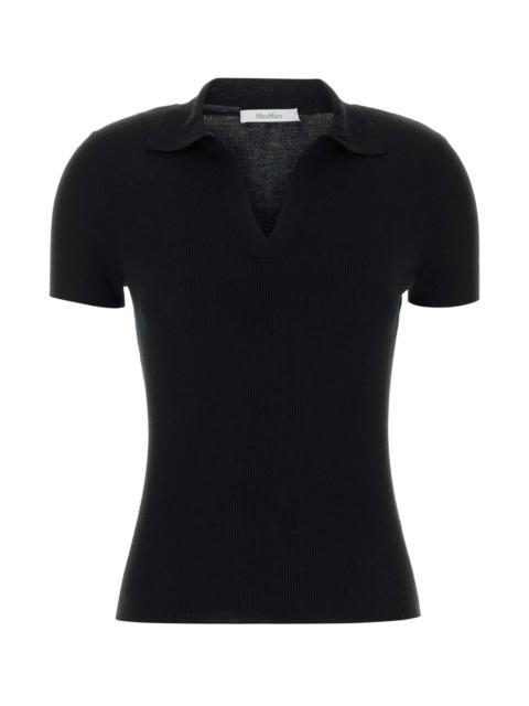 Max Mara Max Mara Women Black Wool Albero Polo Shirt