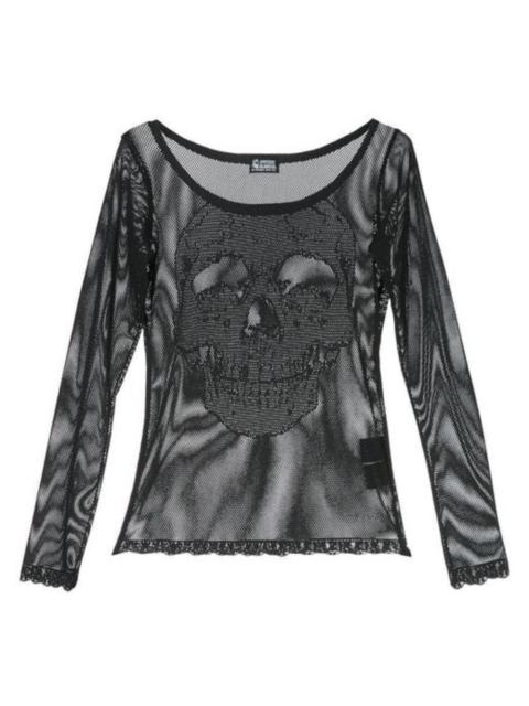 Other Designers Archival Clothing - (Iiii). HYSTERIC GLAMOUR SKULL ELASTIC MESH TOP