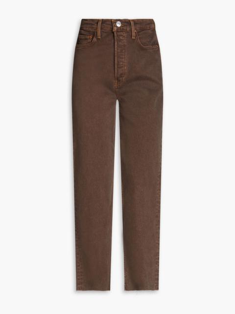 RE/DONE 70s cropped high-rise straight-leg jeans