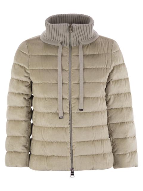 Herno Women Resort Hood In Dusty Velvet