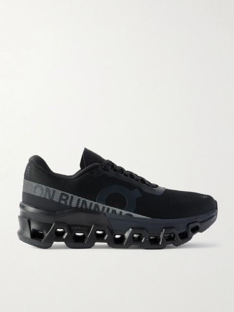 On Cloudmonster 2 Rubber-Trimmed Mesh Running Sneakers Black
