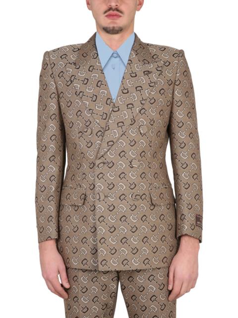 GUCCI Gucci Men Maxi Clamp Pattern Cotton Jacket