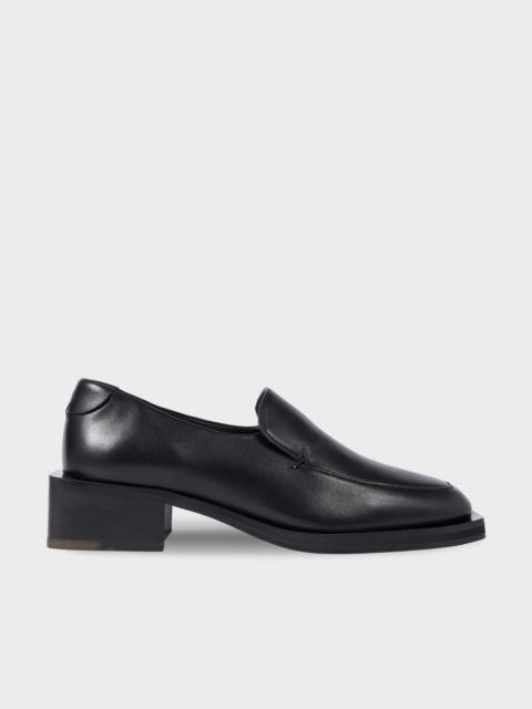Paul Smith Women's Black 'Tavira' Block Heel Loafers