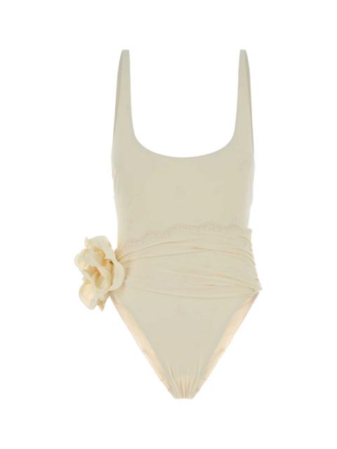 MAGDA BUTRYM Magda Butrym Women Cream Stretch Nylon Blend Swimsuit