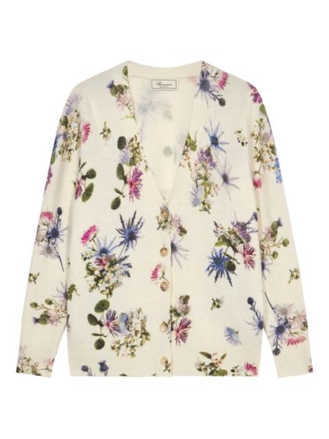 Blumarine floral-beaded cardigan