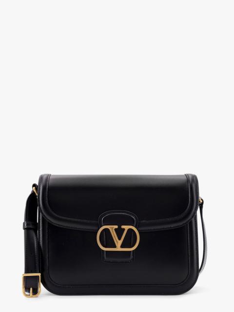 Valentino Valentino Garavani 9To5 Leather Shoulder Bag Black
