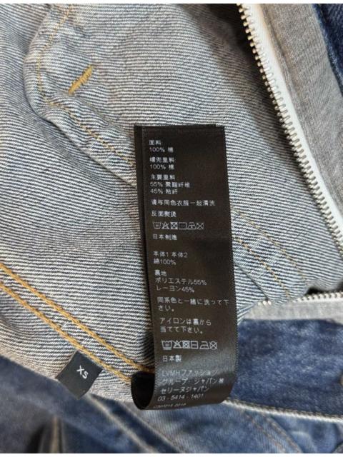 CELINE Celine Oversized Trucker Jacket with Hood in Union Wash Denim