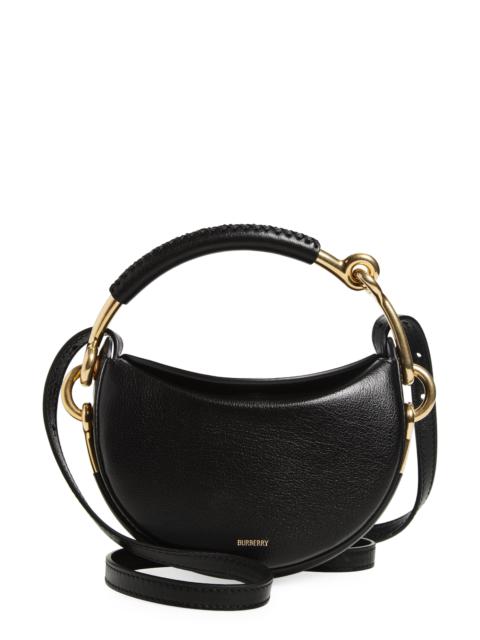 Burberry burberry Bridle Logo Leather Crossbody Bag in Black at Nordstrom