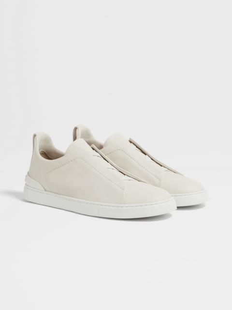ZEGNA WHITE TRIPLE STITCH™ SECONDSKIN SNEAKERS
