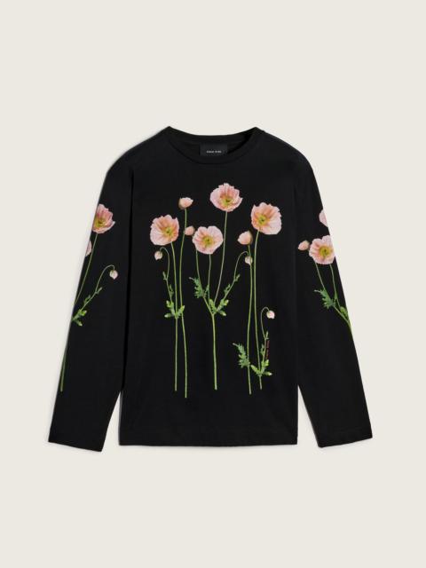Simone Rocha Poppy Field Print Long Sleeve T-Shirt