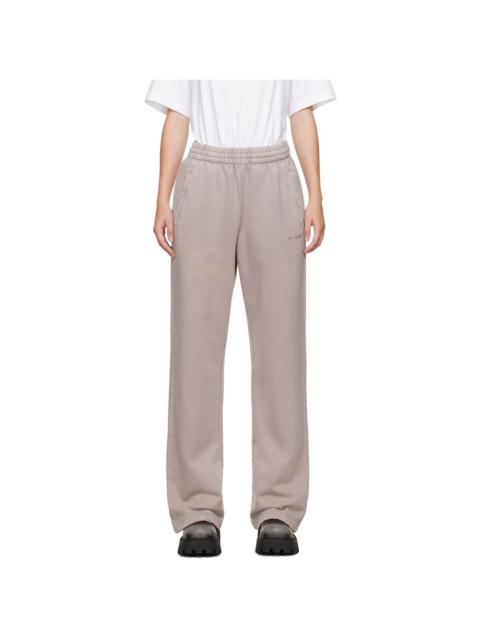 We11done Pink Subtle Distressed Sweatpants