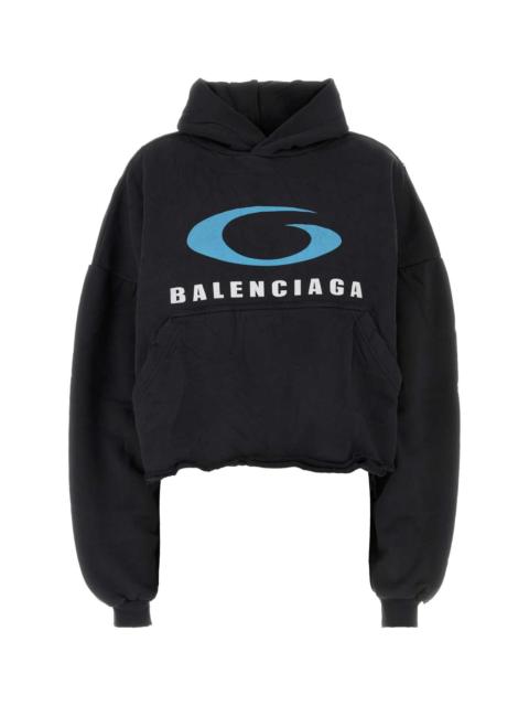 BALENCIAGA Balenciaga Women Slate Cotton Sweatshirt