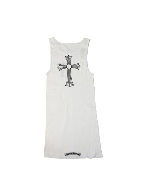 Chrome Hearts Chrome Hearts T-Bar Cross Ribbed Tank Top White