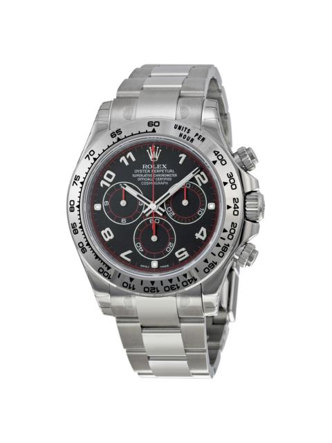 ROLEX Pre-owned Rolex Cosmograph Daytona Chronograph Black Dial Men's Watch 116509BKAO