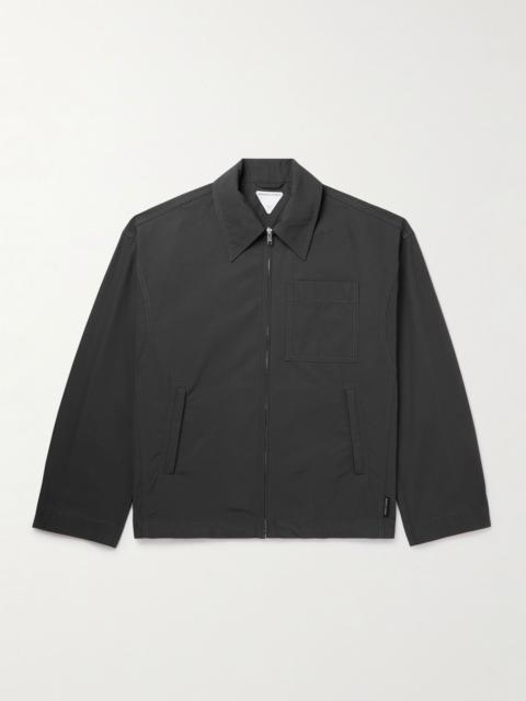 Bottega Veneta Cotton-Faille Blouson Jacket Black