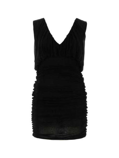SAINT LAURENT Cupro Mini Dress