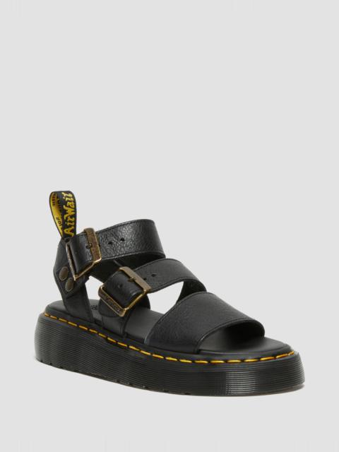 Dr. Martens Gryphon Pisa Leather Platform Sandals