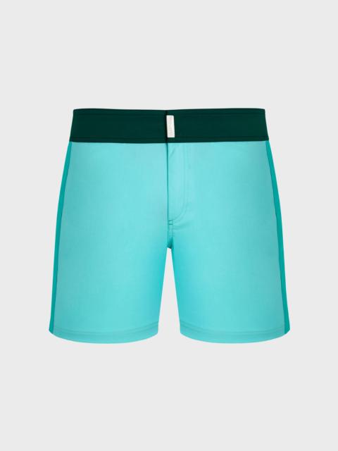 Vilebrequin MEN STRETCH SWIM TRUNKS FLAT BELT COLOR BLOCK