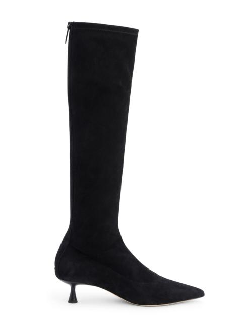 L'AGENCE Emilie Suede Kitten Heel Boot