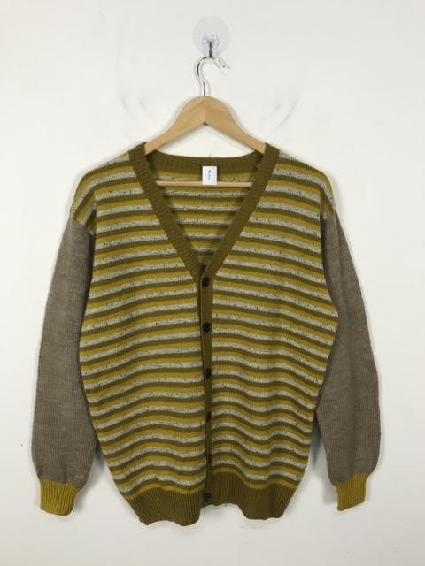Other Designers Homespun Knitwear - Unbrand Striped Knit Cardigan #2741