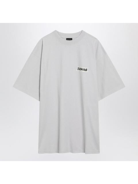 BALENCIAGA Balenciaga White Masking Tape T-Shirt With Medium Fit Men