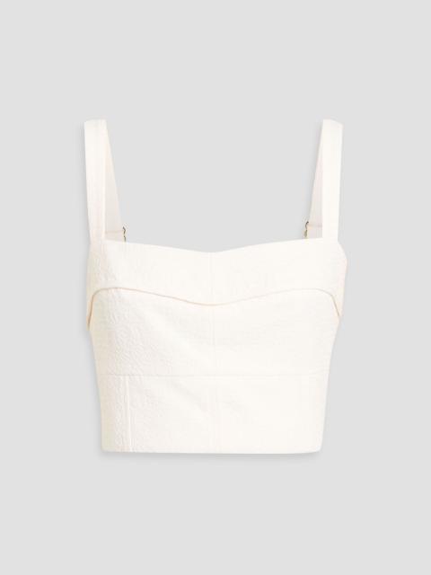 VERONICA BEARD Faxon cloqué bra top